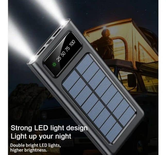 Solar Charger 1000mAh Outdoor Portable Power Bank 3