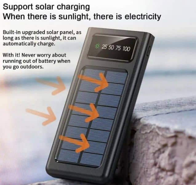 Solar Charger 1000mAh Outdoor Portable Power Bank 4