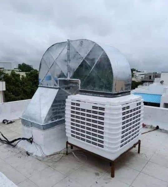 Evaporative Cooling Ducting HVAC Air Cooler 4