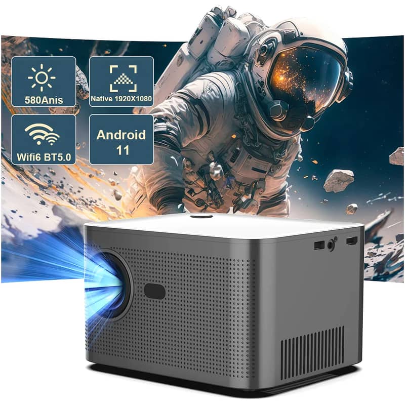 HY350 ANDROID 11.0V SMART PROJECTOR BRIGHTNESS (LUMENS) 580 ANSI 4K 0