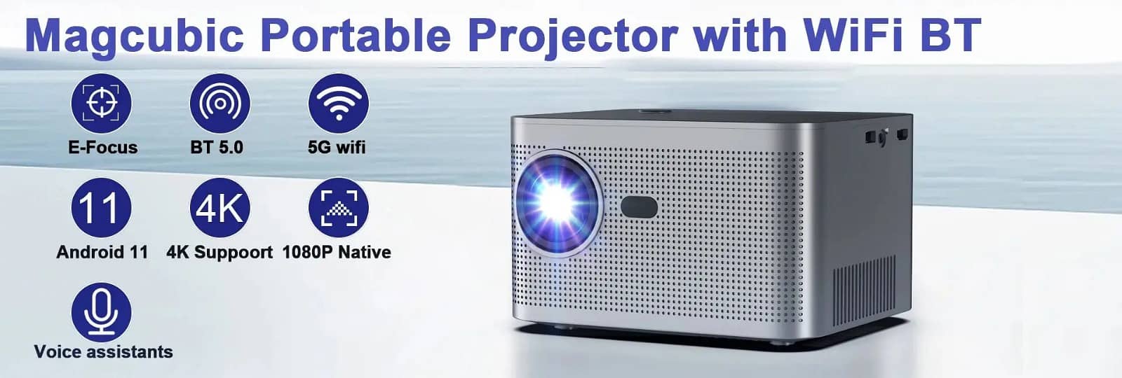 HY350 ANDROID 11.0V SMART PROJECTOR BRIGHTNESS (LUMENS) 580 ANSI 4K 4