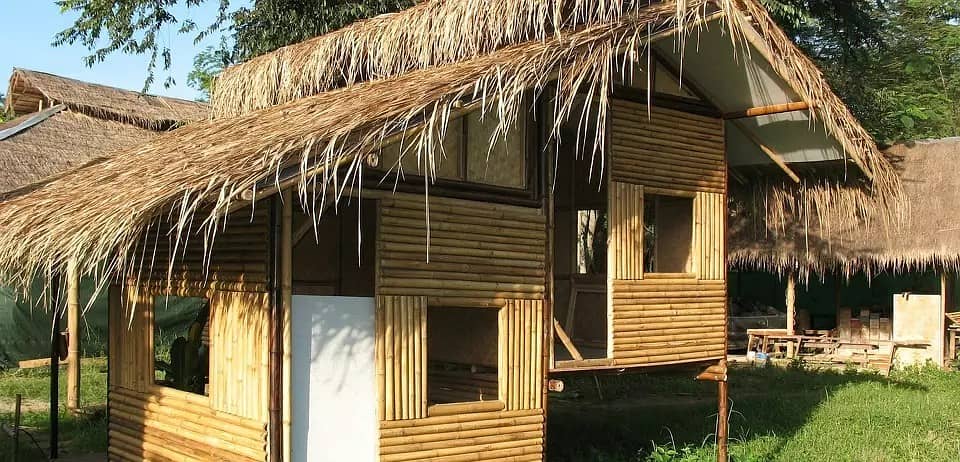 Bamboo Wall Design - Jaffri Shades - Waterproof Bamboo Roof 11