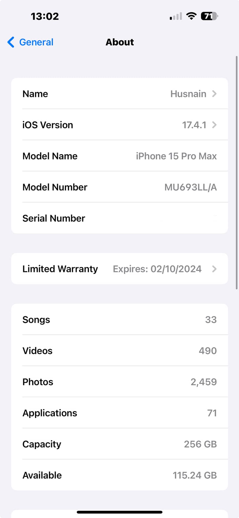 Iphone 15 pro max 256gb 1