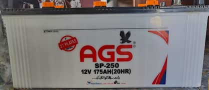 AGS battery(SP-250) 12V 175 AH  for sale 9 months used(MANAWALA)