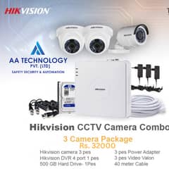 3 hikvision  dahua Cameras Package