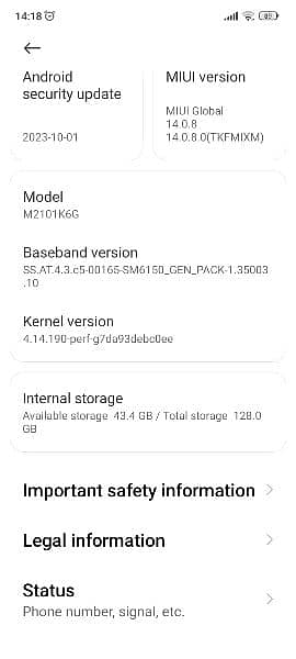 Redmi Note 10 Pro 8 + 3 GB 1