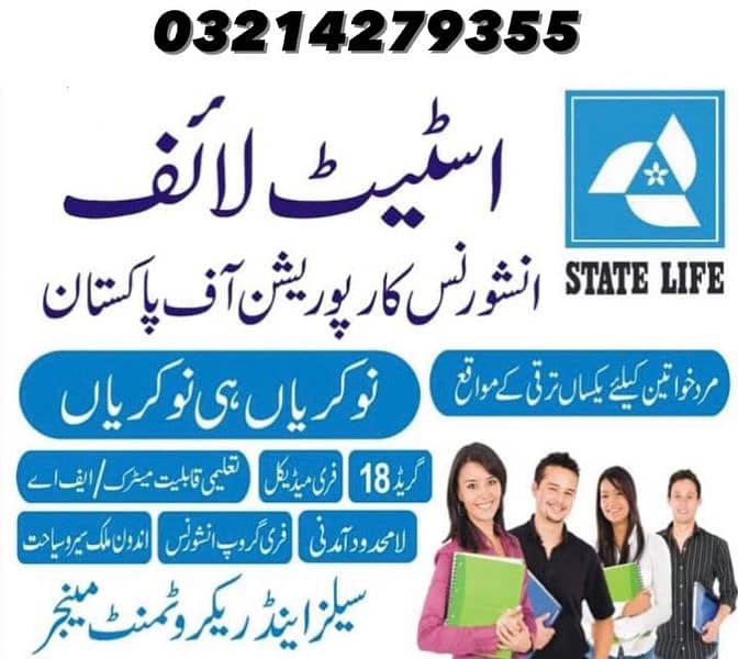 State life insurance/saving plans and job opportunities GOVT. Sector 11