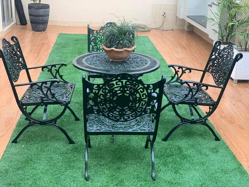 outdoor aluminum chair table set 11