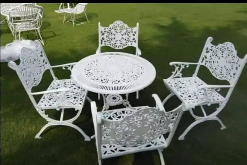 outdoor aluminum chair table set 12