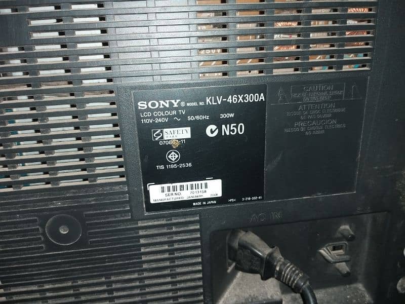 sony TV 46 inch full HD 4