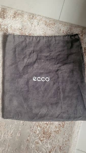 ECCO Ioma slim briefcase coffee brown leather bag 2