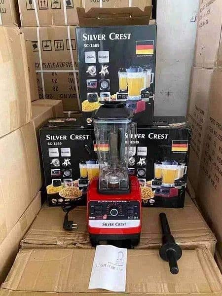 Silver crest Heavy duty Blender 2 in 1      (O3O94O4O36O) 3