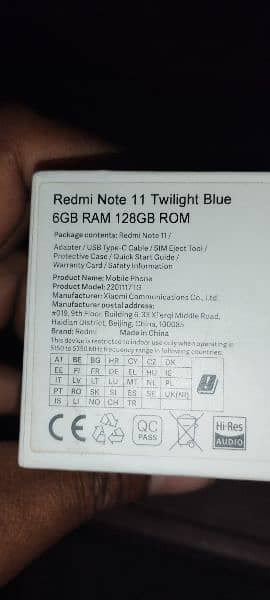 Redmi note 11 Amoled display 6gb 128gb  full box 33wd super fast charj 7