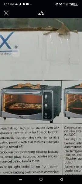 Anex electric oven only 2 3 time use 4