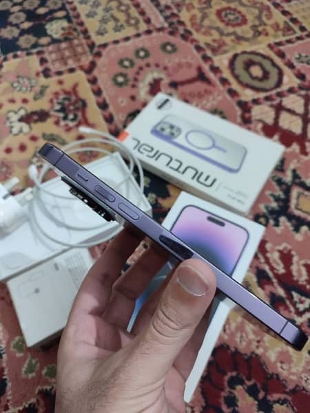 iphone 14 pro max jv 128gb 91% battery health deep purple 4