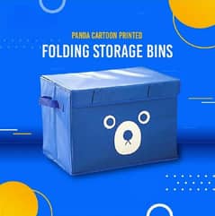 Panda Design Folding Storage Bins Quilt Basket Kid Toys Organizer