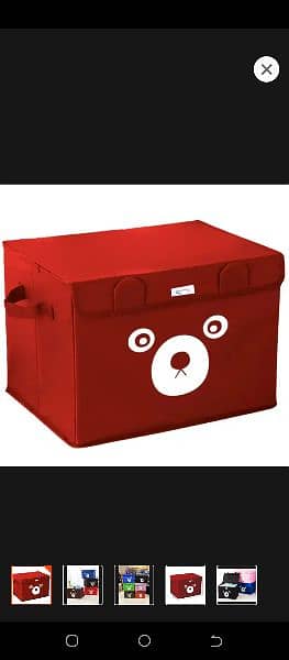Panda Design Folding Storage Bins Quilt Basket Kid Toys Organizer 1
