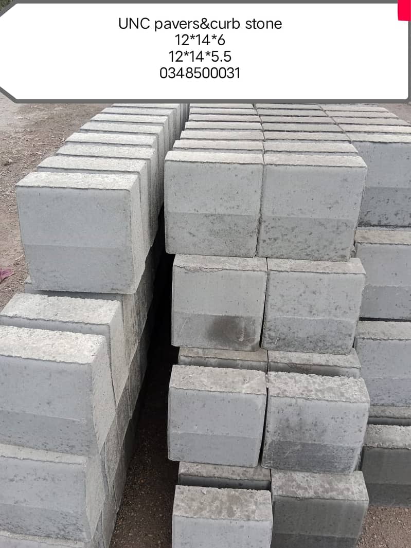 Pavers, Tuff Tiles, curb stone for sale. 1