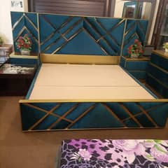 bed Set/double bed/ wooden bed/ Poshish bed/Furniture