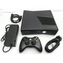 XBOX 360 with 80 Games + 2 Controllers & Box for sale