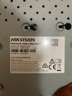 Hikvision 4CH Nvr 5MP