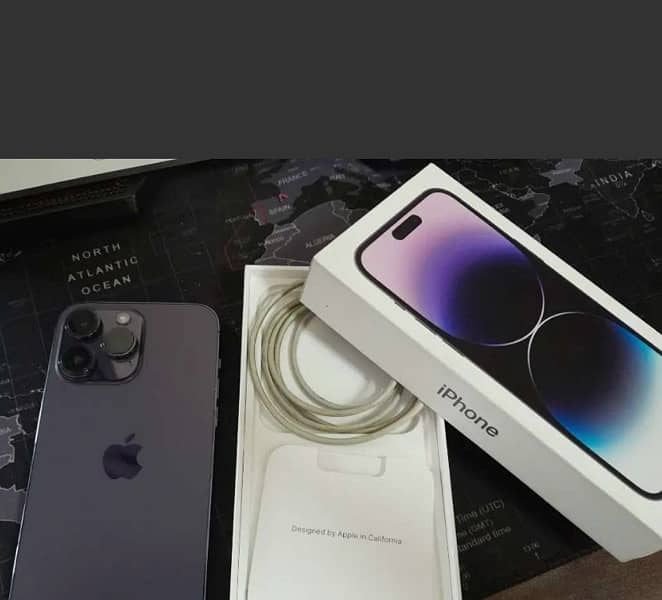 Imported Apple iPhone 14 Pro Max Sealed Deep Purple 256gb PTA approved 4