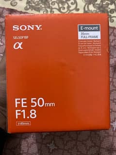 Sony FE 50mm F1.8 Brand New Sealed Box