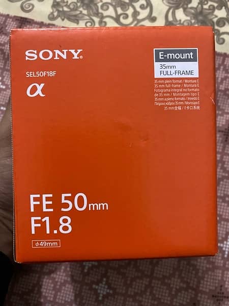 Sony FE 50mm F1.8 Brand New Sealed Box 0