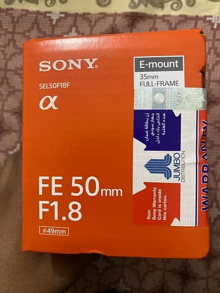 Sony FE 50mm F1.8 Brand New Sealed Box 1