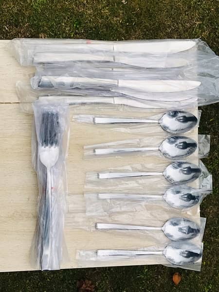 stainless steel cutlery set golden & silver 4 & 6 persons 3
