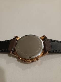 Fossil Grant Chronograph Watch Rose and Yellow Gold Tone FS4635