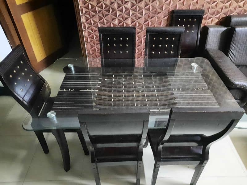 6 CHAIR IMPORTED DINING TABLE 3