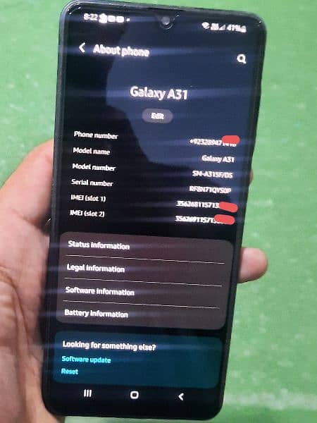 Samsung Galaxy A31 4/128 original PTA approved 2