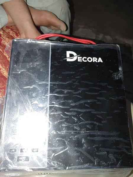 Decora D1600/s UPS DOUBLE battery 1