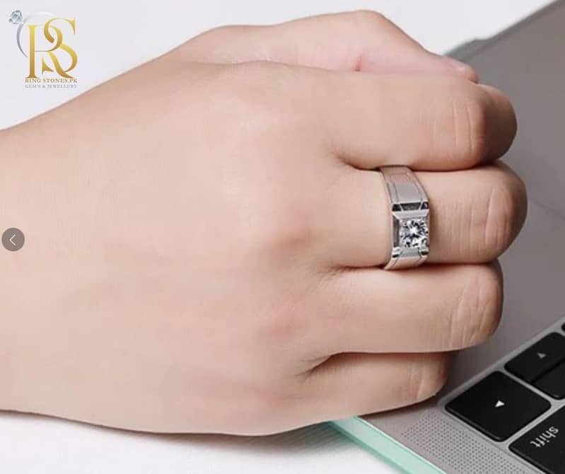 Gents Original Moissanite Diamond Ring Best Eid Gift | MDR-102 1