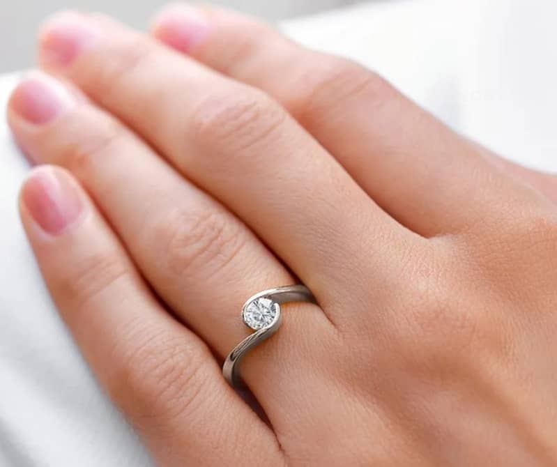 Ladies Original Moissanite Diamond Ring Best Gift | MDR-202 1