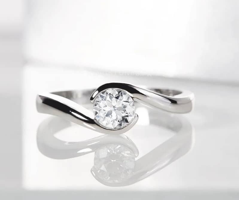 Ladies Original Moissanite Diamond Ring Best Gift | MDR-202 2