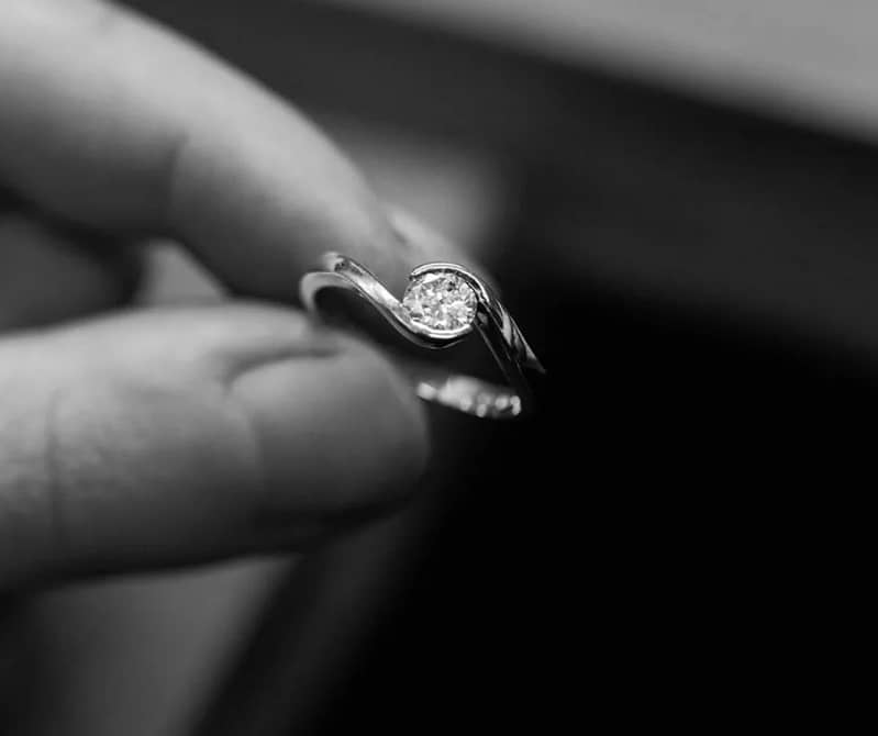 Ladies Original Moissanite Diamond Ring Best Gift | MDR-202 4