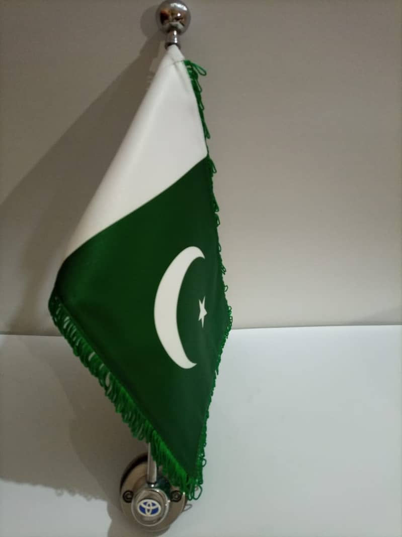 Pakistan flag pole for Car Cultus, TOYOTA, HONDA , Mercedes 10