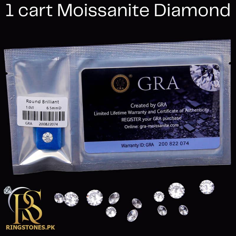 Original Moissanite Diamond | D Color, VVS1 | Diamond Tester Eid Offer 5