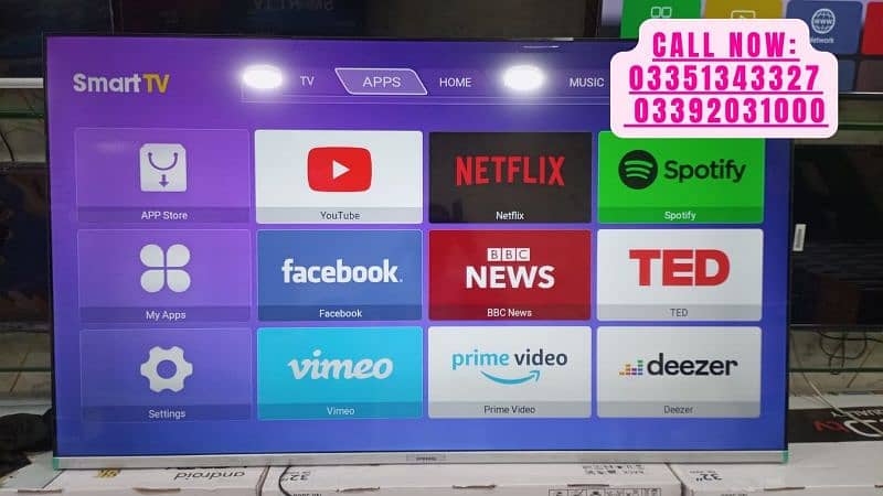 43 INCH SMART LED TV YOUTUBE NETFLIX BUILTON 0