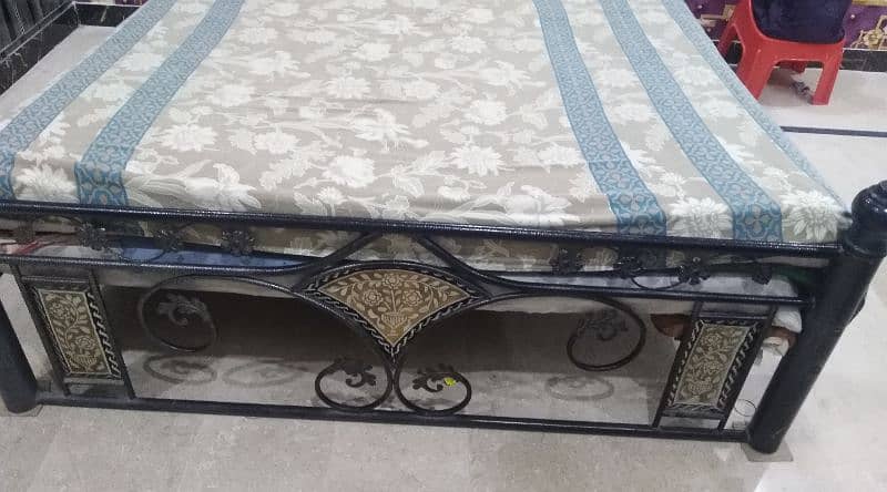 Iron Bed with matress 1