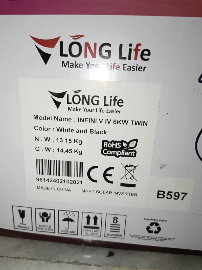 6KW Hybrid Inverter LONG LIFE TOP LINE 6