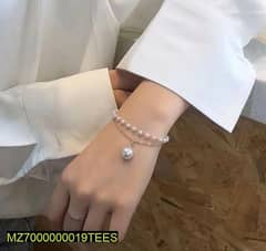 Modern Pearl Charm Bracelet