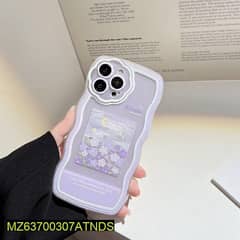 I Phone Back Cover only - Purple Flower Design