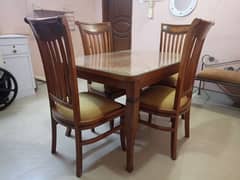 Shisham wood Dining table 4 chair set