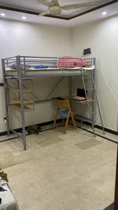 bunk bed  imported with computer Tabel and book shalves