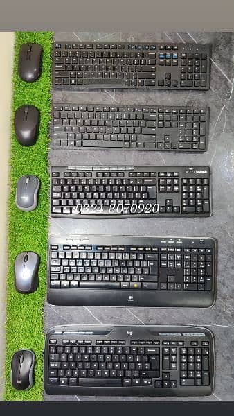 Latest Keyboard & Mouse Combo Logitech Dell Apple for Office wireless 5