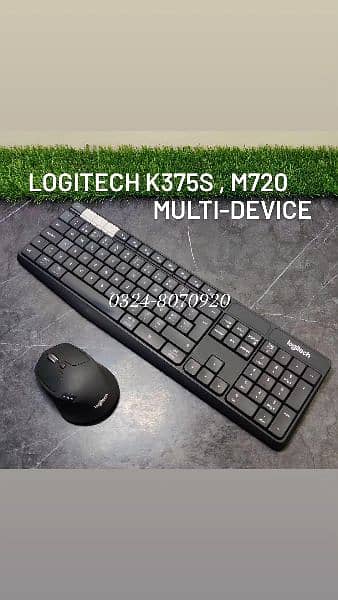 Latest Keyboard & Mouse Combo Logitech Dell Apple for Office wireless 15