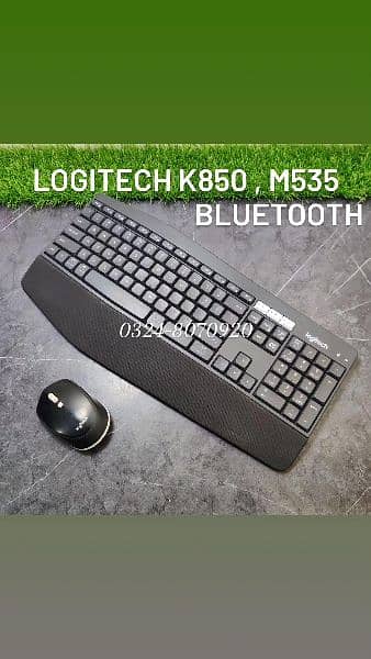 Latest Keyboard & Mouse Combo Logitech Dell Apple for Office wireless 17